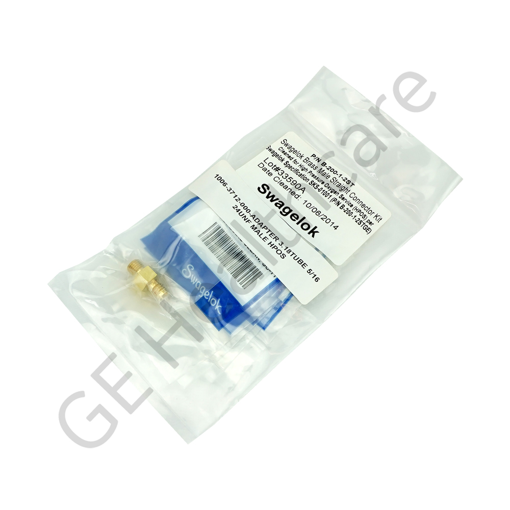 Connector 3.18 Tube 5/16-24 Male HPOS