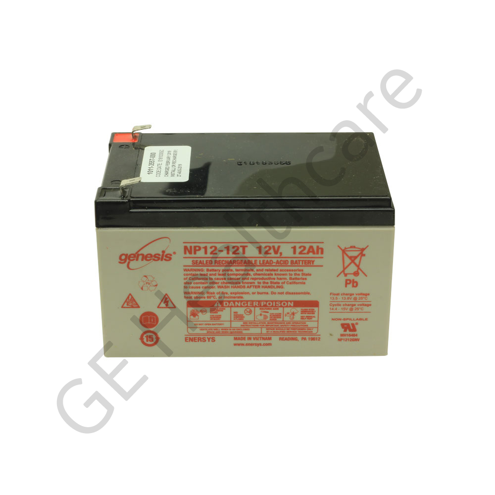 Battery Sealed Lead Acid 12 Volt (12V) 12 Amp-hour (12Ah) 1011-3557-000-S Battery Sealed Lead Acid 12 Volt (12V) 12 Amp-hour (12Ah) 1011-3557-000-S