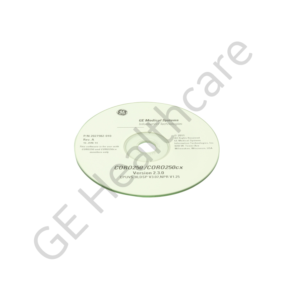 Coro 250Cx Software CD Kit Coro 250Cx Software CD Kit