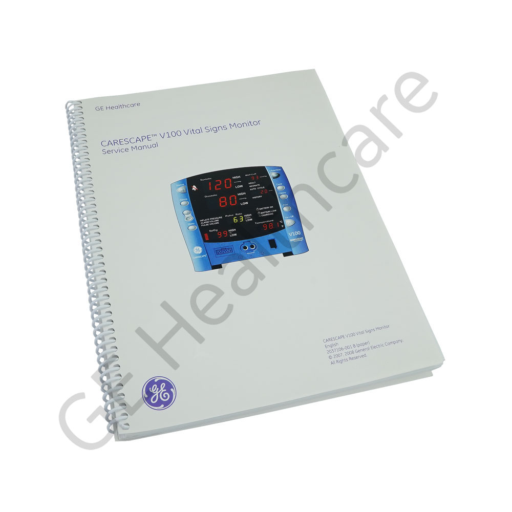 MNL SVC CARESCAPE V100 MNL SVC CARESCAPE V100