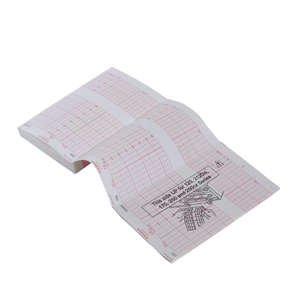 GE Fetal Chart Paper, 50-210 BPM Scaling , 40 pk per case GE Fetal Chart Paper, 50-210 BPM Scaling , 40 pk per case