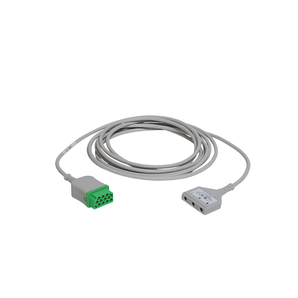 ECG Trunk Cable, Neonatal, DIN 3-lead, AHA, 1.2 m/4 ft., 1/pack ECG Trunk Cable, Neonatal, DIN 3-lead, AHA, 1.2 m/4 ft., 1/pack