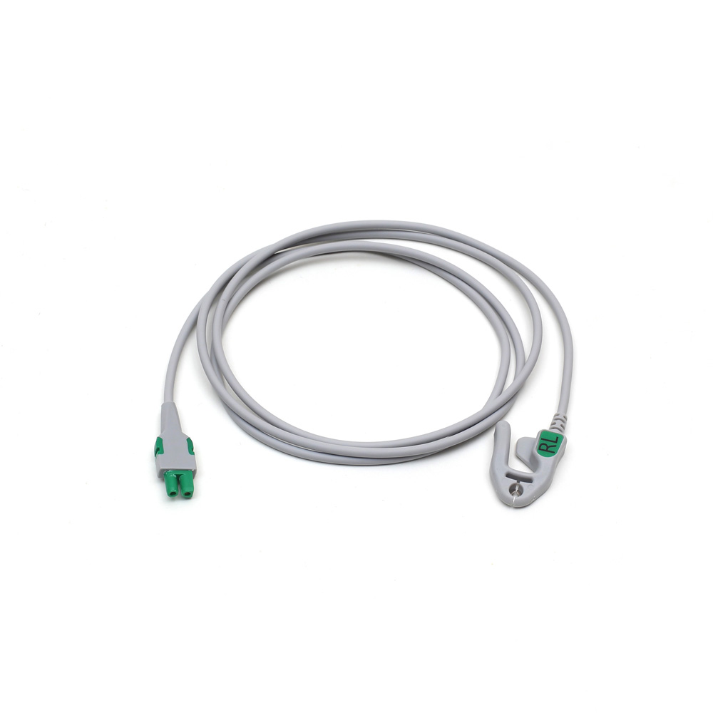 Replacement ECG Lead Wire Grabber Green RL, AHA,130 CM/51 IN, 1/pack