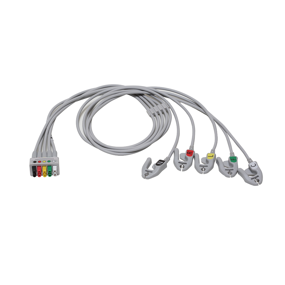 ECG Leadwire set, 5-lead, Grabber, IEC, 74 cm/ 29 in ECG Leadwire set, 5-lead, Grabber, IEC, 74 cm/ 29 in