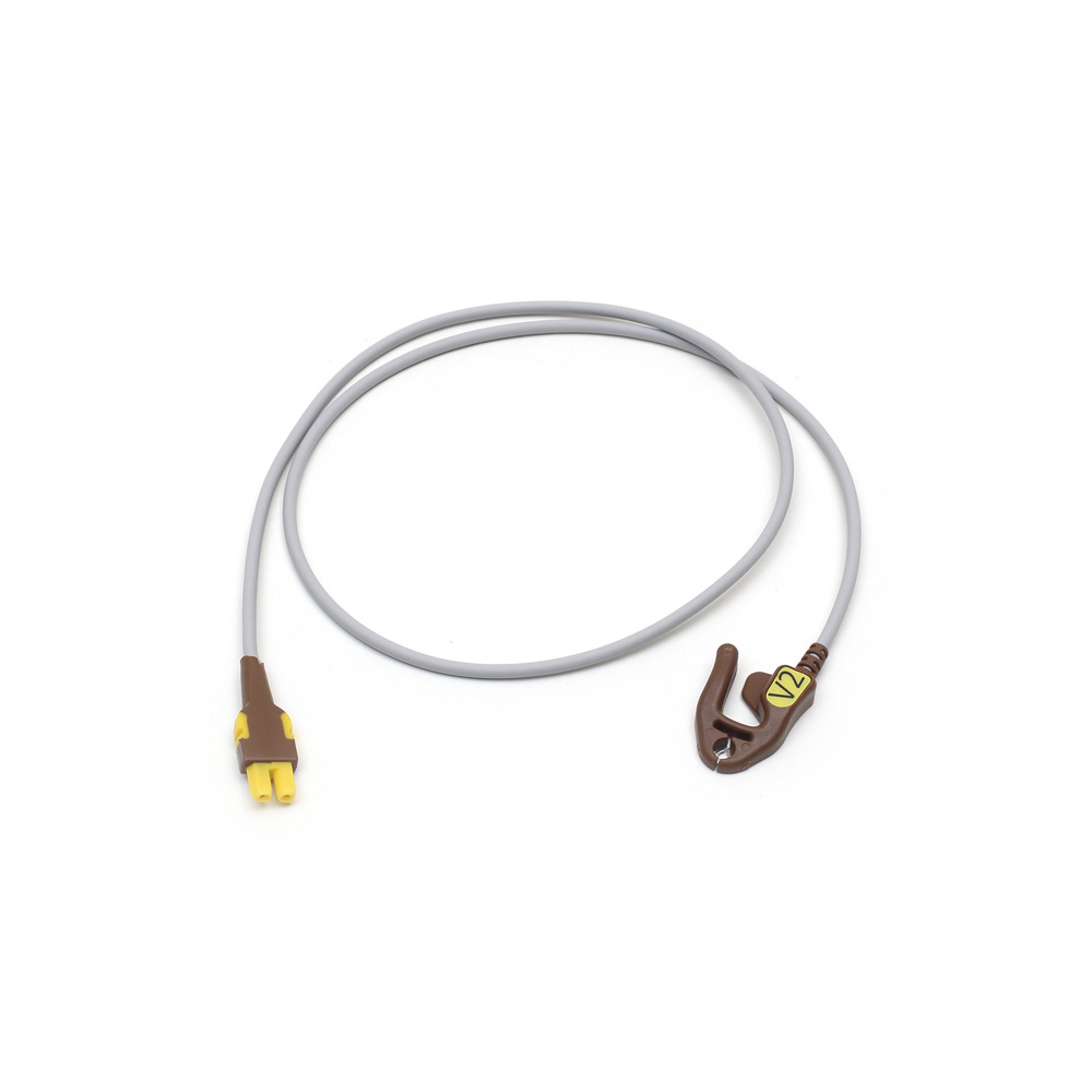 Replacement ECG Leadwire, grabber, YEL V, AHA, 74 cm/ 29 in, 1/pack