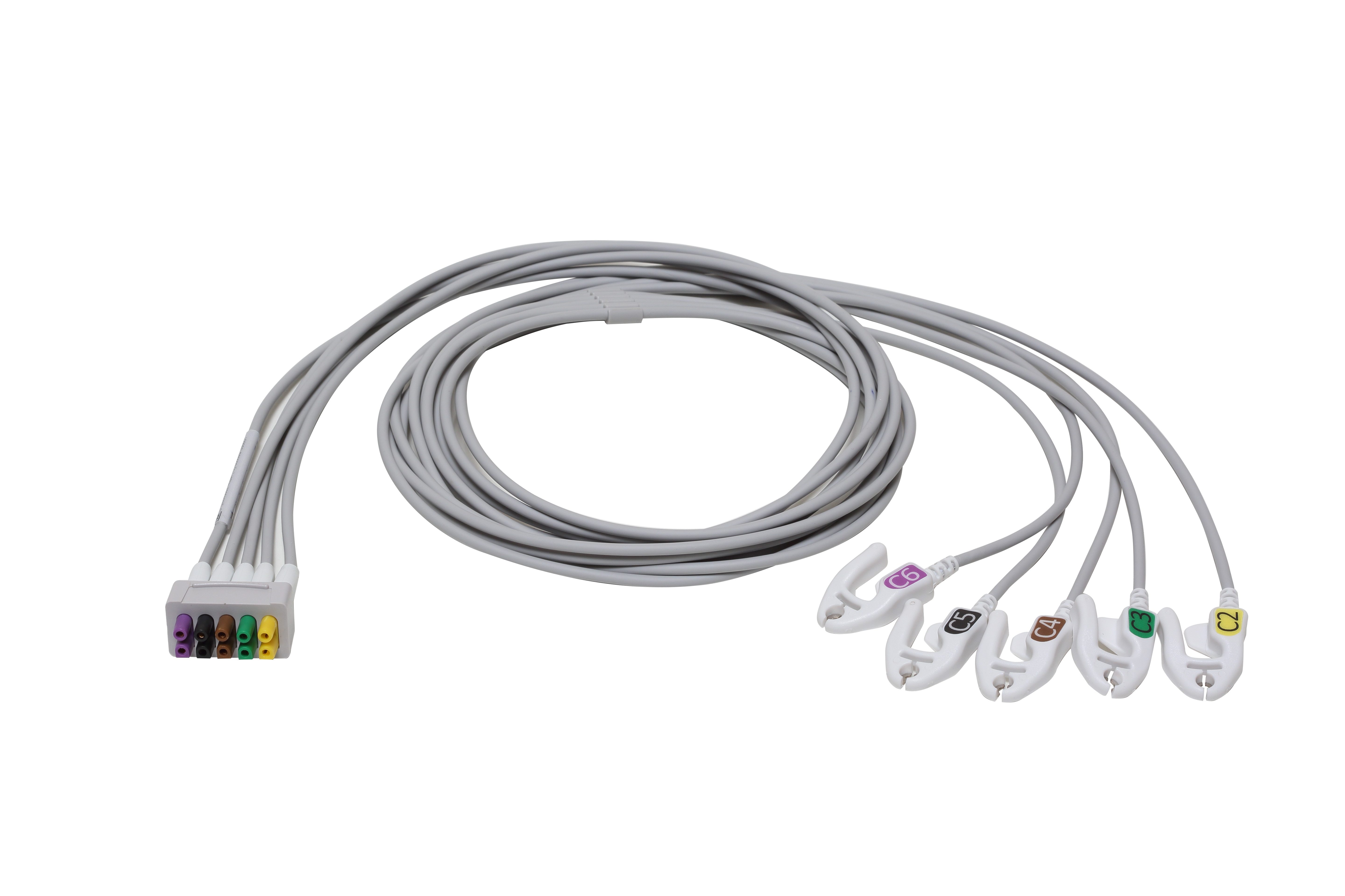 ECG Leadwire set, 5-lead C2-6, Grabber, IEC, 130 cm/ 51 in ECG Leadwire set, 5-lead C2-6, Grabber, IEC, 130 cm/ 51 in