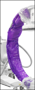 Tidi Products, Custom C-Arm Drape, Purple C-Bow, Box of 20 Elite 5773216