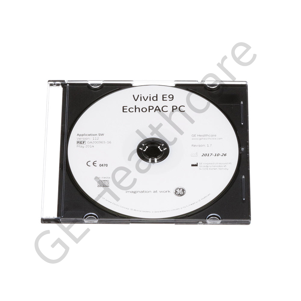PC Application software v.112.1.7 for Vivid E9 and EchoPAC PC Application software v.112.1.7 for Vivid E9 and EchoPAC